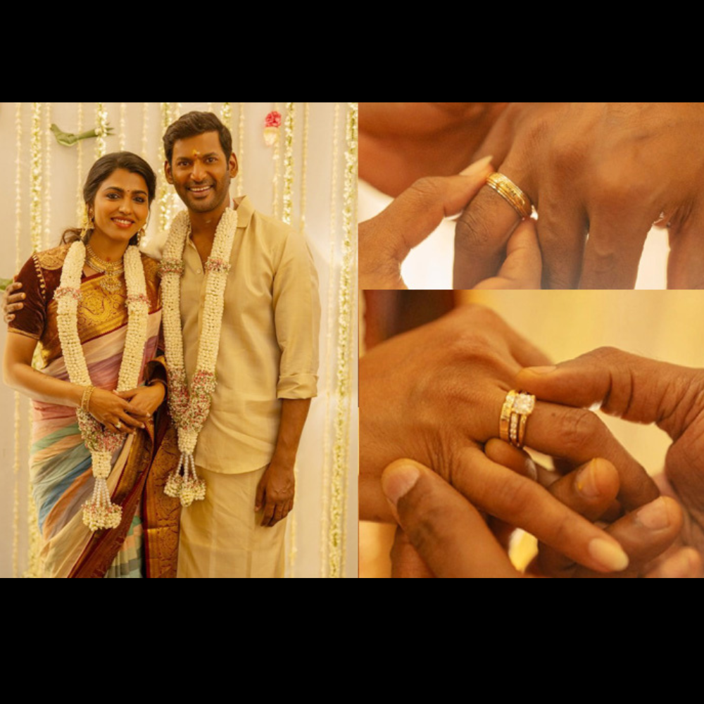 Vishal Gets Engaged to Actress Sai Dhanshika